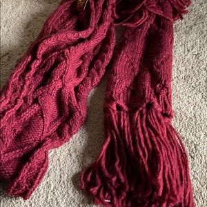 Burgundy scarf with gold flecks. NWT.